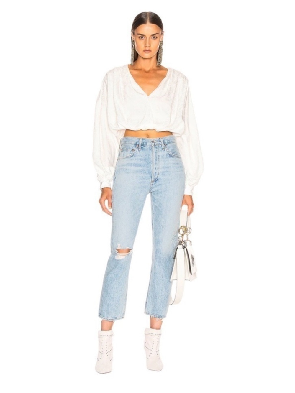 NWT Agolde Riley high rise jeans